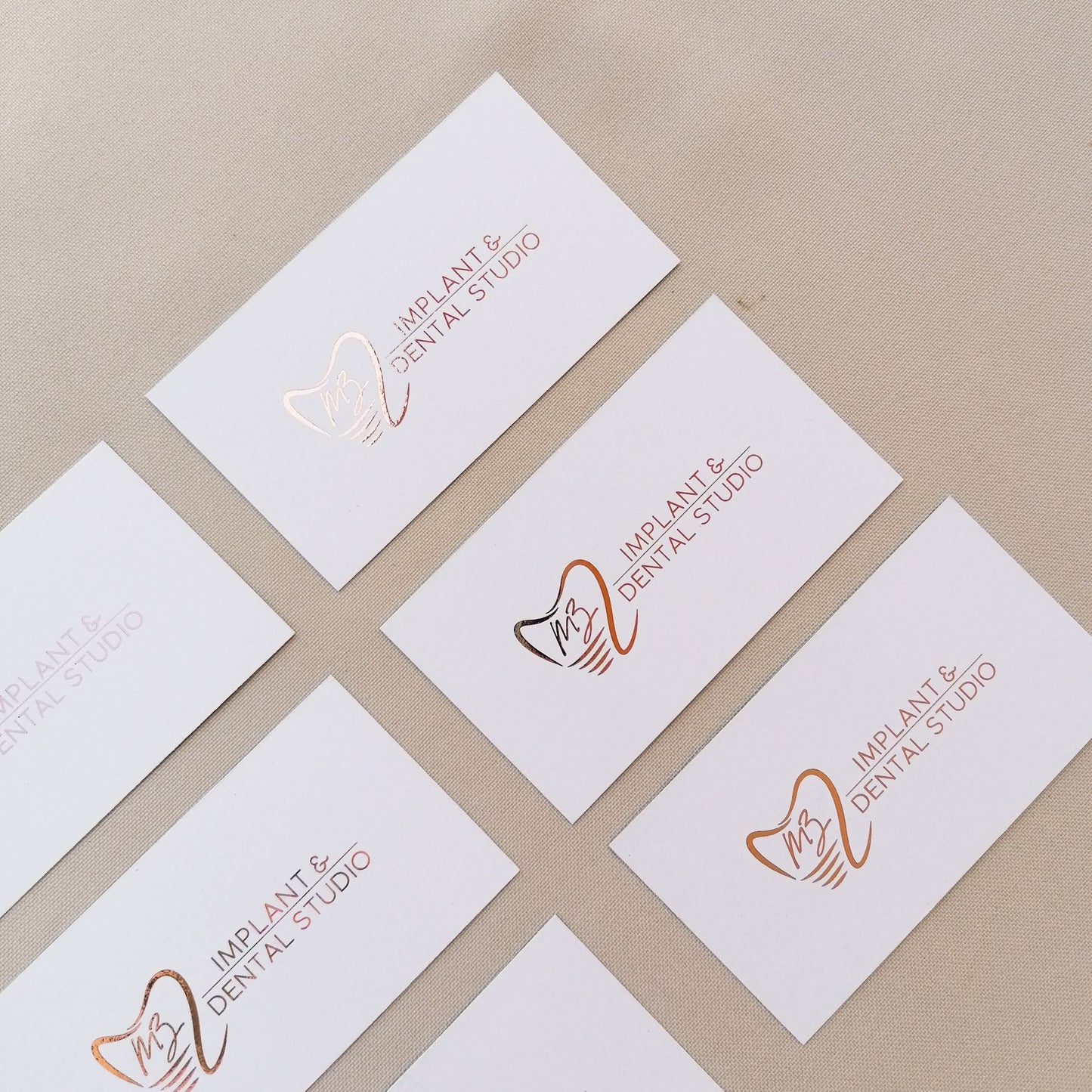 tarjetas estampadas con foil 1 lado