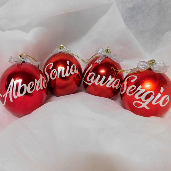 Bolas navideñas personalizadas