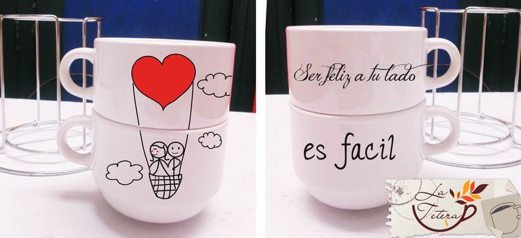 Tazas Para Tinto Apilables personalizadas