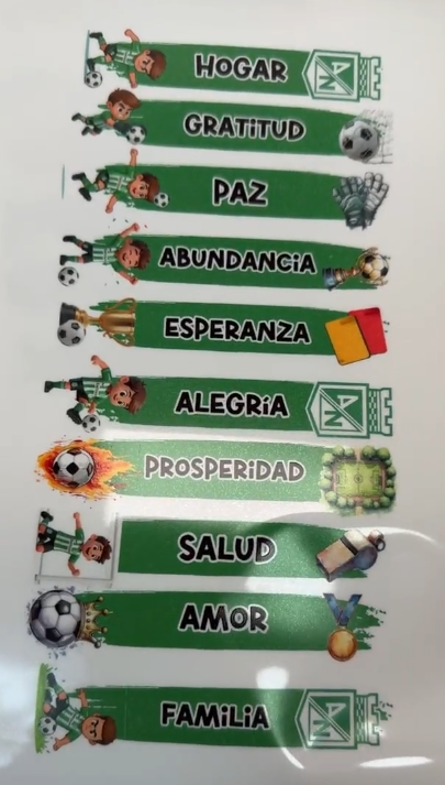 sticker velas equipos de futbol