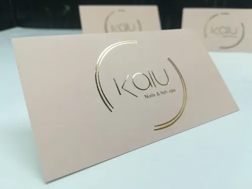 tarjetas estampadas con foil 1 lado