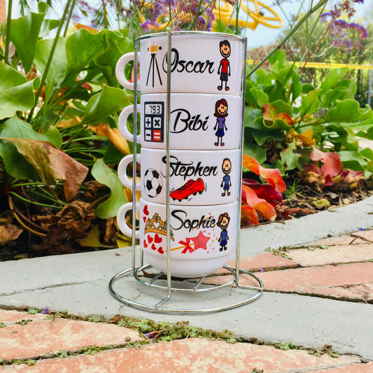 Tazas Para Tinto Apilables personalizadas