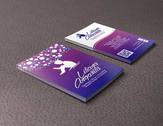 Tarjetas Brillo UV 2 lados
