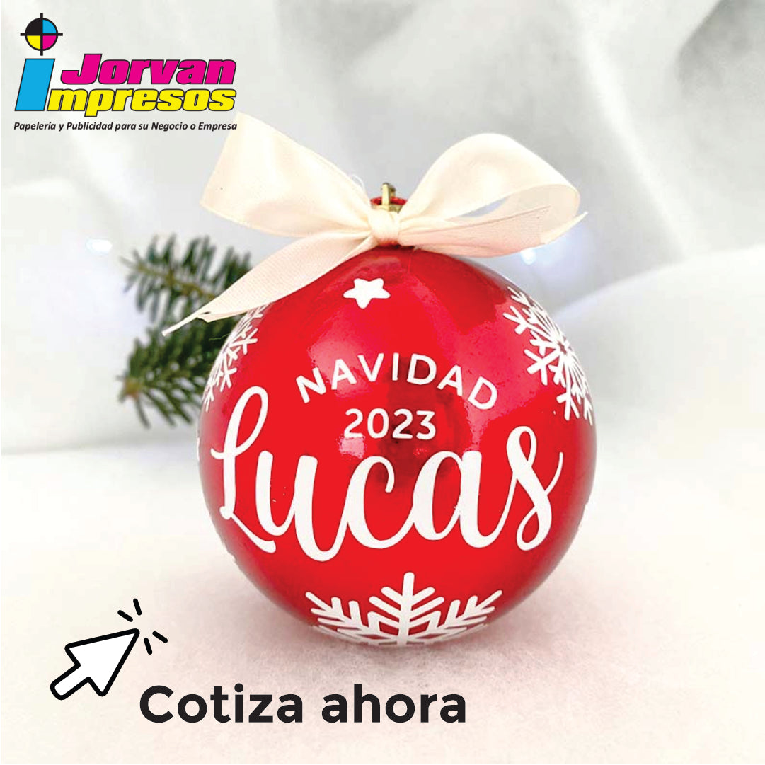 Bolas navideñas personalizadas