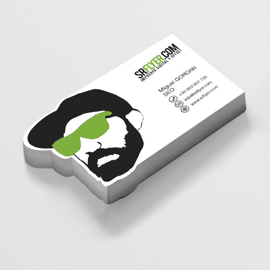 Tarjetas Brillo UV Troqueladas